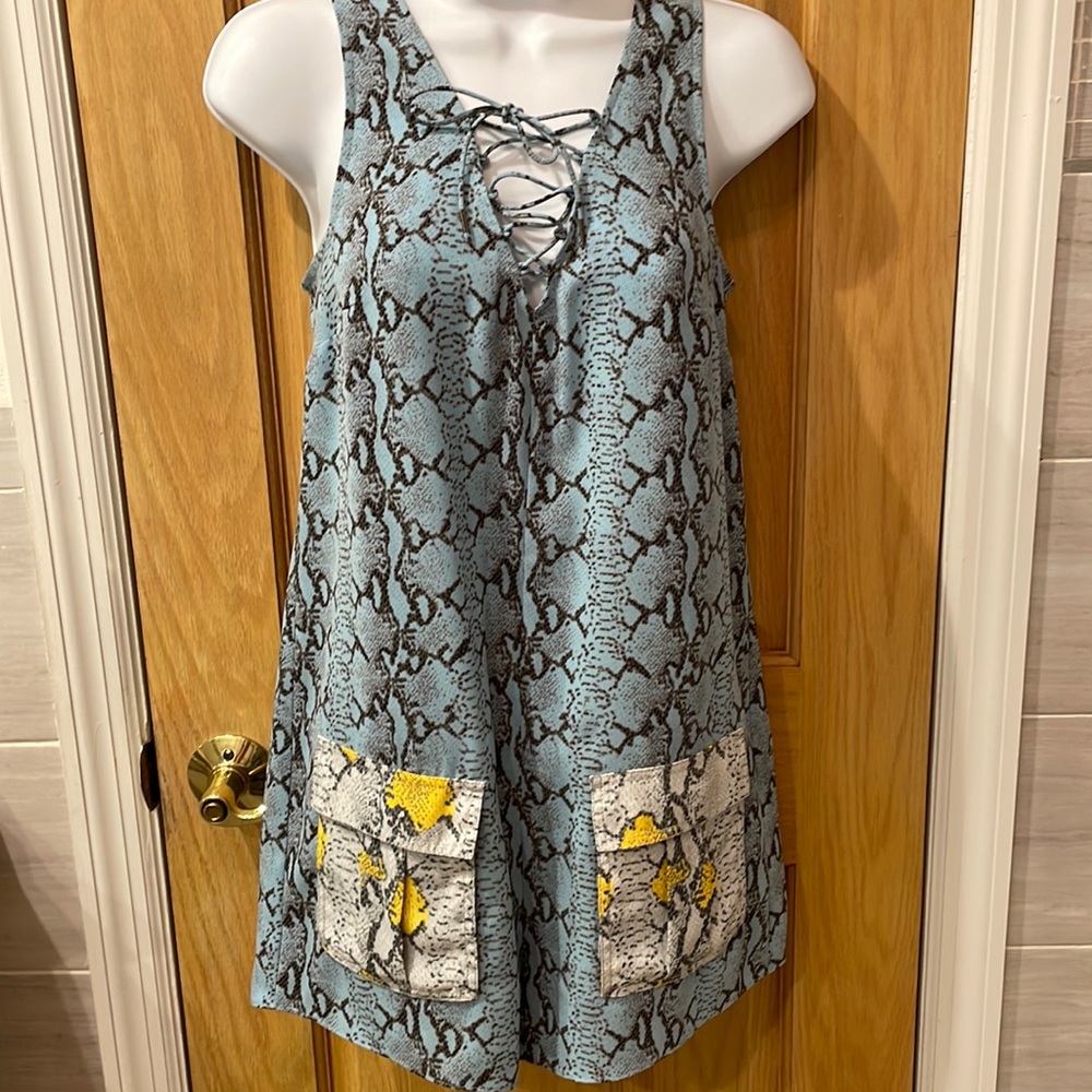 Rachel Roy Snake print romper
